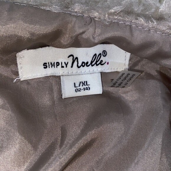 Simply Noelle tan teddy bear cardigan vest size large/XLarge - Picture 5 of 8